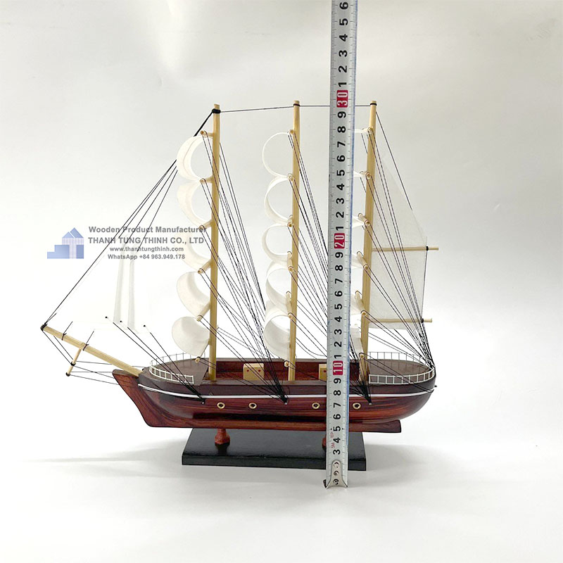 Wooden Boat Model As An Decorative Item For Your Office Or Living Room
