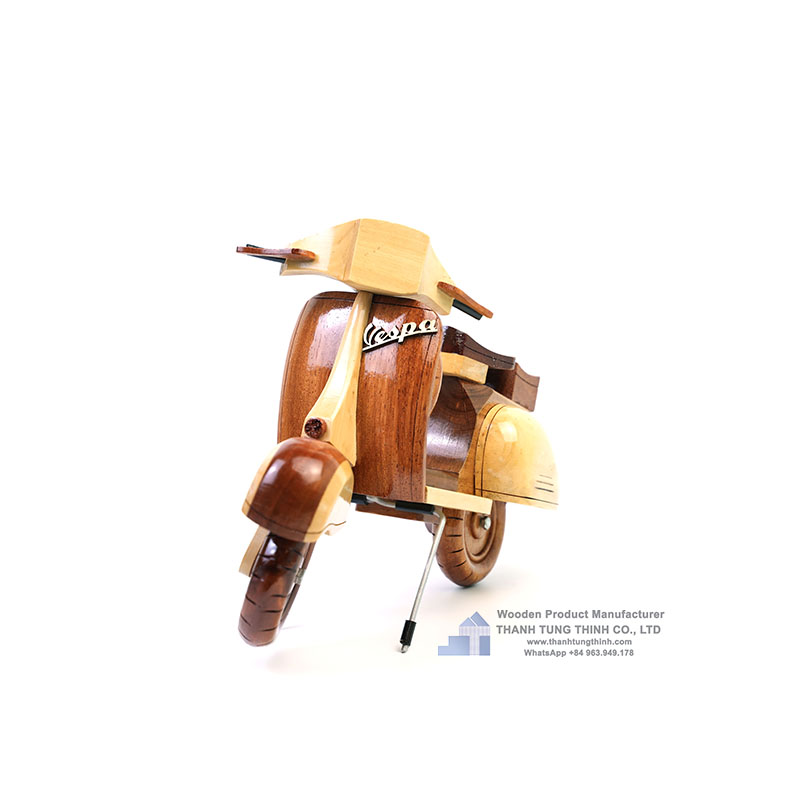 Wooden Motorcycle Model As Decorative Item In Your House