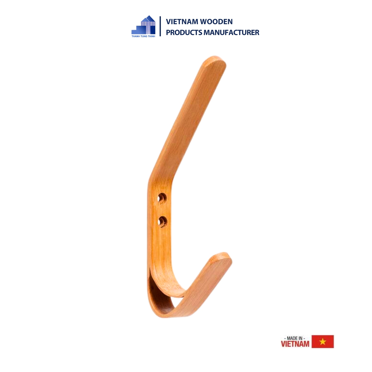 Functional wooden clothes hanger. [WKNOBH06]